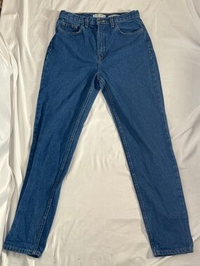 American Apparel High Waisted Jeans 30x32 Tall 100% Cotton Vintage Straight Leg